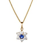 regalo donna compleanno - Collana di oro e blu